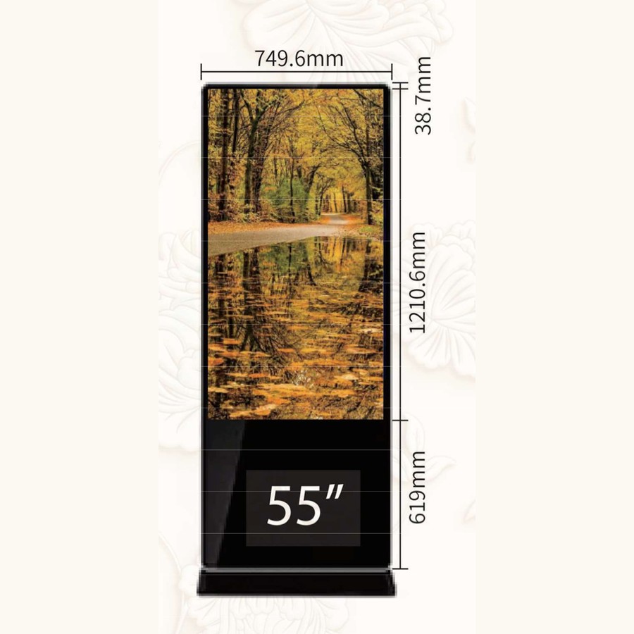 ViewX 55-inch indoor advertising kiosk